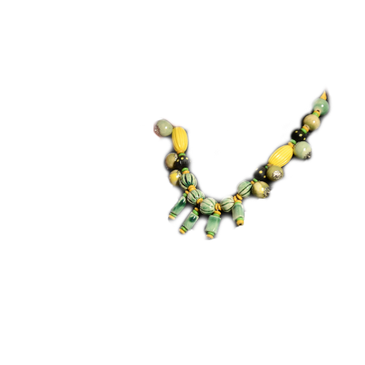 GREENISH YELLOW FASHION CERAMIC CLAY CHOKER